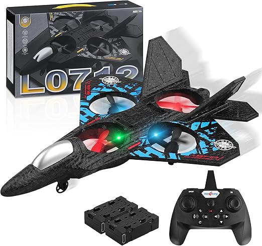 Henakmsl RC Aeroplane 2.4GHz Remote Controlled Aeroplane Fighter Jet Toy LAMPEL