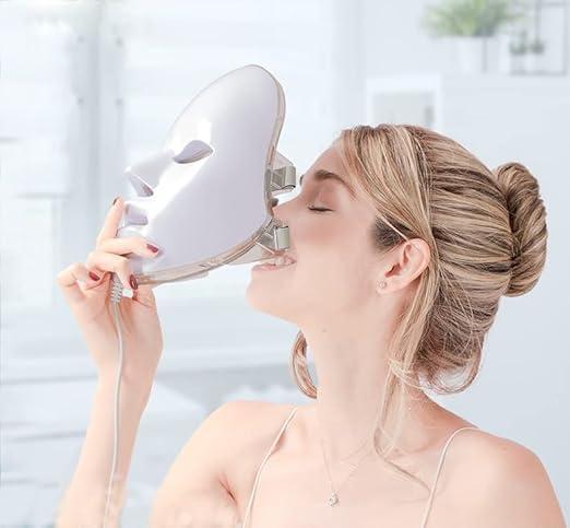 LED Facial Mask Skin Rejuvenation Face Care Treatment Beauty Anti Acne Therapy Whitening Skin Machine LAMPEL